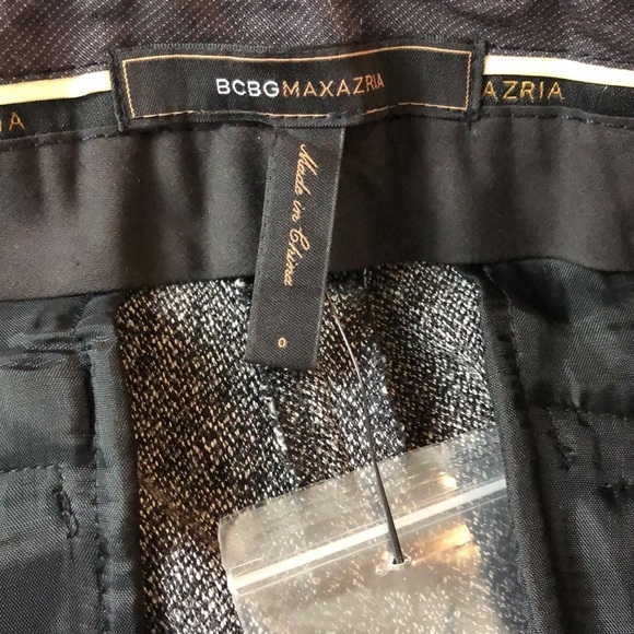 BCBG Maxazria Heathered Black Dress Pants Size 0 - Picture 6 of 6